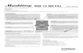 MM 10 METAL User manual
