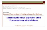 La Educación en los Siglos XVI y XVII Protestantismo y ...