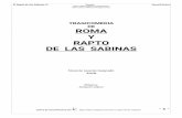 TRAGICOMEDIA DE ROMA Y RAPTO DE LAS SABINAS