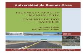 HIGHWAY CAPACITY MANUAL 2016 CAMINOS DE DOS CARRILES
