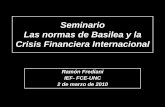 BASILEA ANTE LA CRISIS FINANCIERA INTERNACIONAL