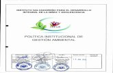 POLiTICA INSTITUCIONAL DE GESTION AMBIENTAL