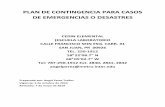 PLAN DE CONTINGENCIA PARA CASOS DE EMERGENCIAS O DESASTRES