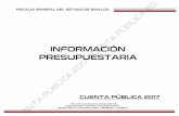INFORMACIÓN PRESUPUESTARIA - Sinaloa