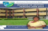 INFORME DE GESTIÓN PERÍODO 2008-2010