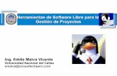 Herramientas de Software Libre para la Gesti³n de Proyectos