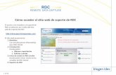 C³mo acceder al sitio web de soporte de RDC