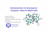 Introduction to Inorganic Organic Hybrid Materials - Eg-MRS