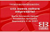 María Fernanda Campo Presidenta Ejecutiva Septiembre 6 de 2007