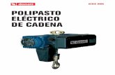 POLIPASTO ELÉCTRICO DE CADENA - Sidemsa