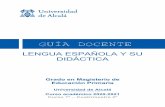 LENGUA ESPAÑOLA Y SU DIDÁCTICA - Universidad de Alcalá ...