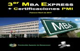 3er M E BA XPRESS Certificaciones PMI