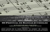 III FESTIVAL DE BANDAS JUVENILES