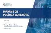 Presentación del Informe de Política Monetaria