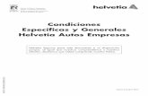 Condiciones Específicas y Generales Helvetia Autos Empresas