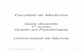 Facultad de Medicina Guía docente 1º curso Grado en ...