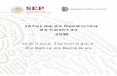 Informe de Rendición de Cuentas 2018 - TecNM