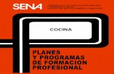 Planes y programas de formación profesional Cocina