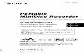 Portable MiniDisc Recorder - Sony Latin