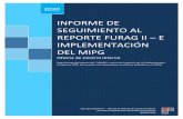 INFORME DE SEGUIMIENTO AL REPORTE FURAG II – E ...