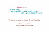 Resum projectes finalitzats - Diputació de Barcelona