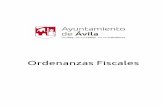 Ordenanzas Fiscales 2021 - Avila