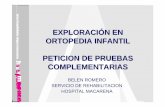EXPLORACI ÓN EN ORTOPEDIA INFANTIL PETICION DE PRUEBAS ...
