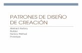 PATRONES DE DISEÑO DE CREACIÓN