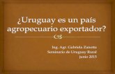 Ing. Agr. Gabriela Zanotta Seminario de Uruguay Rural ...