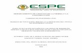 DEPARTAMENTO DE CIENCIAS DE LA TIERRA Y LA ... - ESPE
