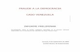 FRAUDE A LA DEMOCRACIA CASO VENEZUELA