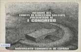I Congreso MCE: Informe de la dirección saliente (1975)