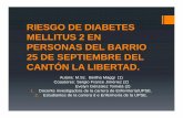 RIESGO DE DIABETES MELLITUS 2 EN PERSONAS DEL BARRIO 25 …