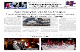 CONFLICTO DE KARABAGH Azerbaiyán violó la tregua