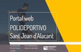 Portal web POLIDEPORTIVO Sant Joan d’Alacant
