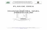 PLAN DE ÁREA TRANSICIÓN DEL NIVEL PREESCOLAR 2021