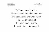 Manual de Procedimientos Financieros de la Unidad ...