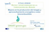 Mejora en la producción del biogás y aprovechamiento ...