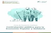 Contratación pública para la Economía Popular y Solidaria