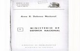 Area X: Defensa Nacional MINISTERIO DE DEFENSA NACIONAL