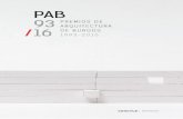 PAB 93 PREMIOS DE ARQUITECTURA 16 DE BURGOS 1993-2016