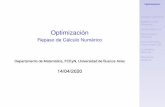 Optimización Notación asintótica Álgebra Lineal Númerica ...
