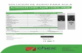 SOLUCION DE AUDIO PARA AULA ALTAVOCES CHElC-A30W / …