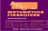 ABC de Matemática Financiera Mag. Marcela González 1
