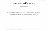 Constitución de Australia, 1901, con enmiendas hasta 1977