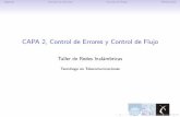 CAPA 2, Control de Errores y Control de Flujo