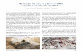 Nuevas especies minerales - Grup Mineralògic Català