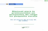 Manual para la preinversión en proyectos de riego en ...