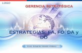 ESTRATEGIAS: FA, FO, DA y DO