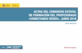 ActAS del congreSo eStAtAl de FormAción del ProFeSorAdo ...